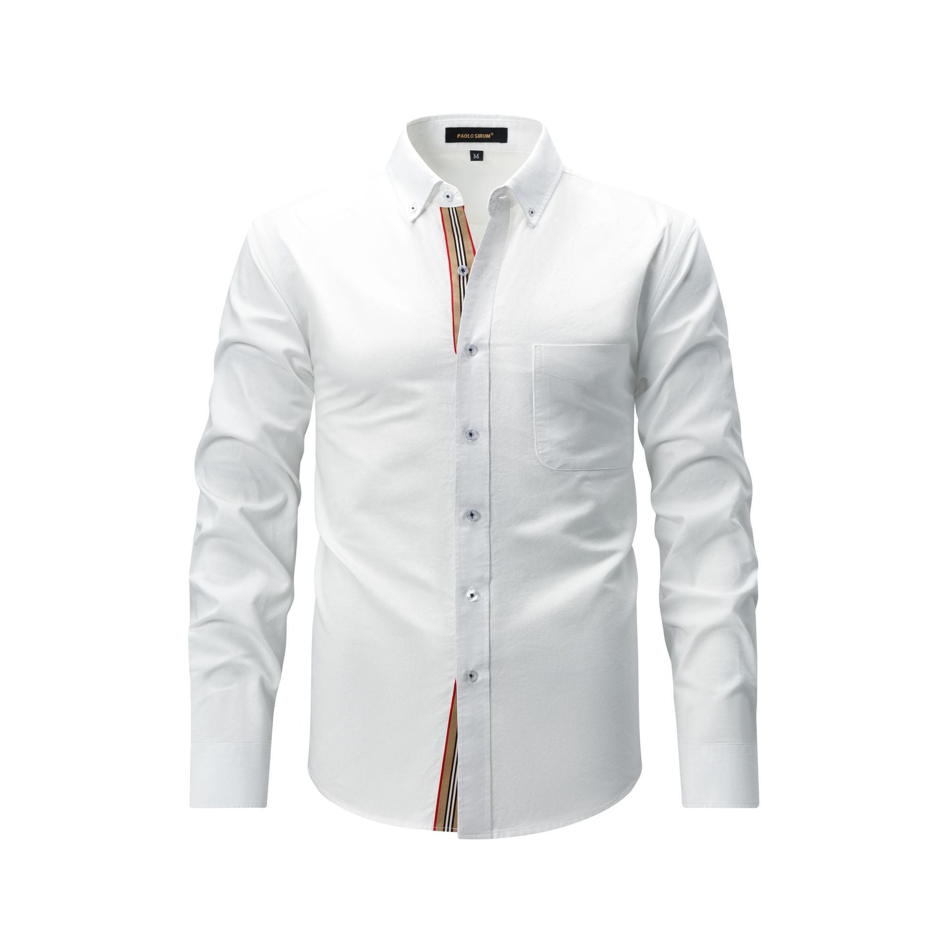 Chemise de mode décontractée homme avec plateau tissé