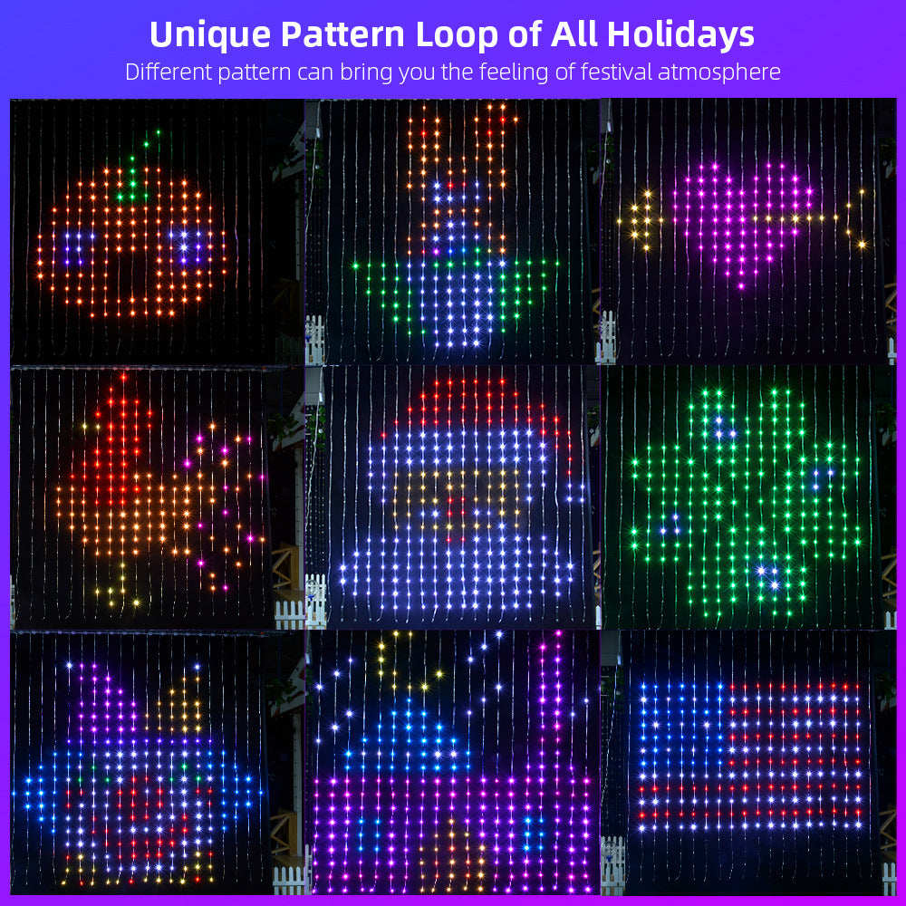 Rideau Light String LED Colorful Changing Light Strip Économie d'énergie et environnement F