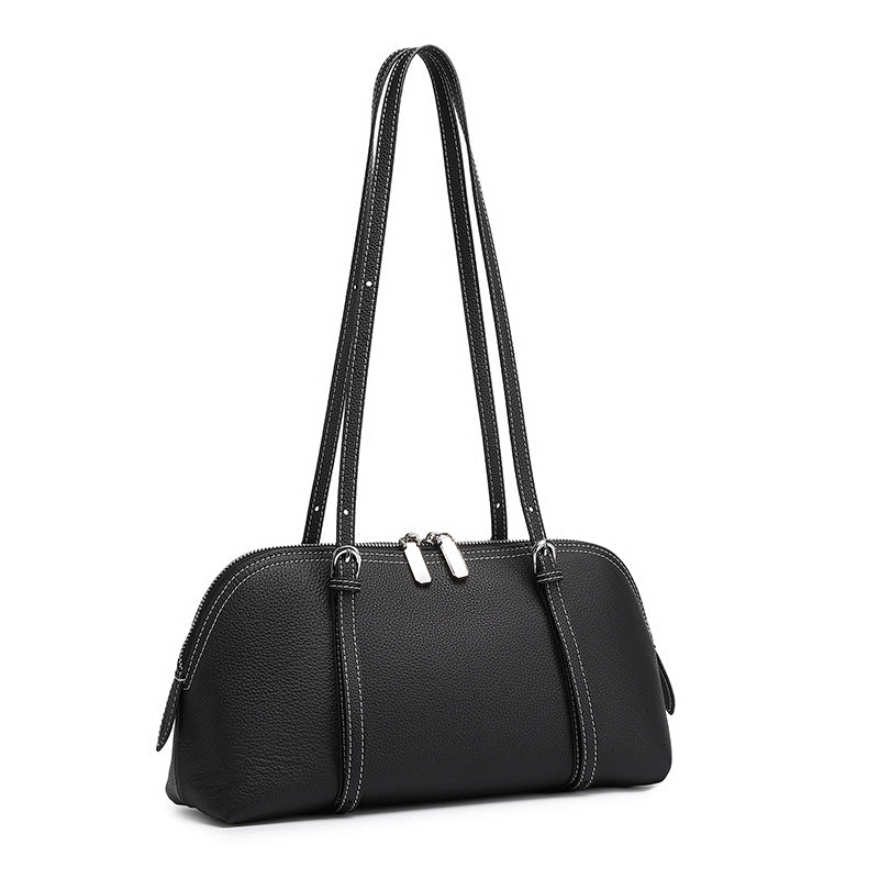 Leather véritable simple Commuter élégant sac de fourre-tout