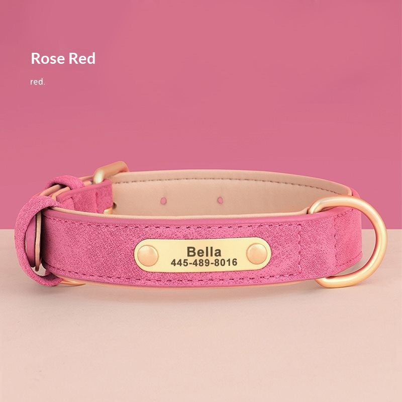 Collier de chien en cuir double couche créatif et polyvalent