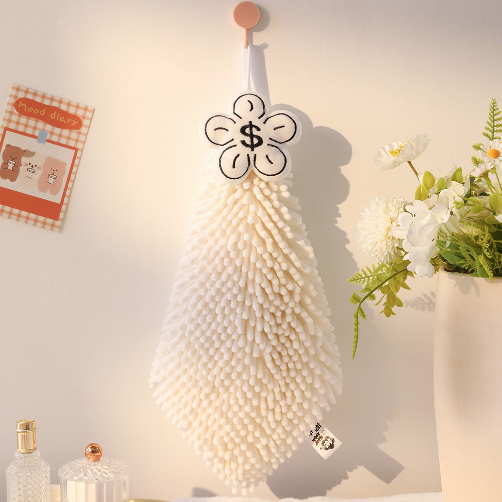Chenille Suspension de serviette à main créative mignon