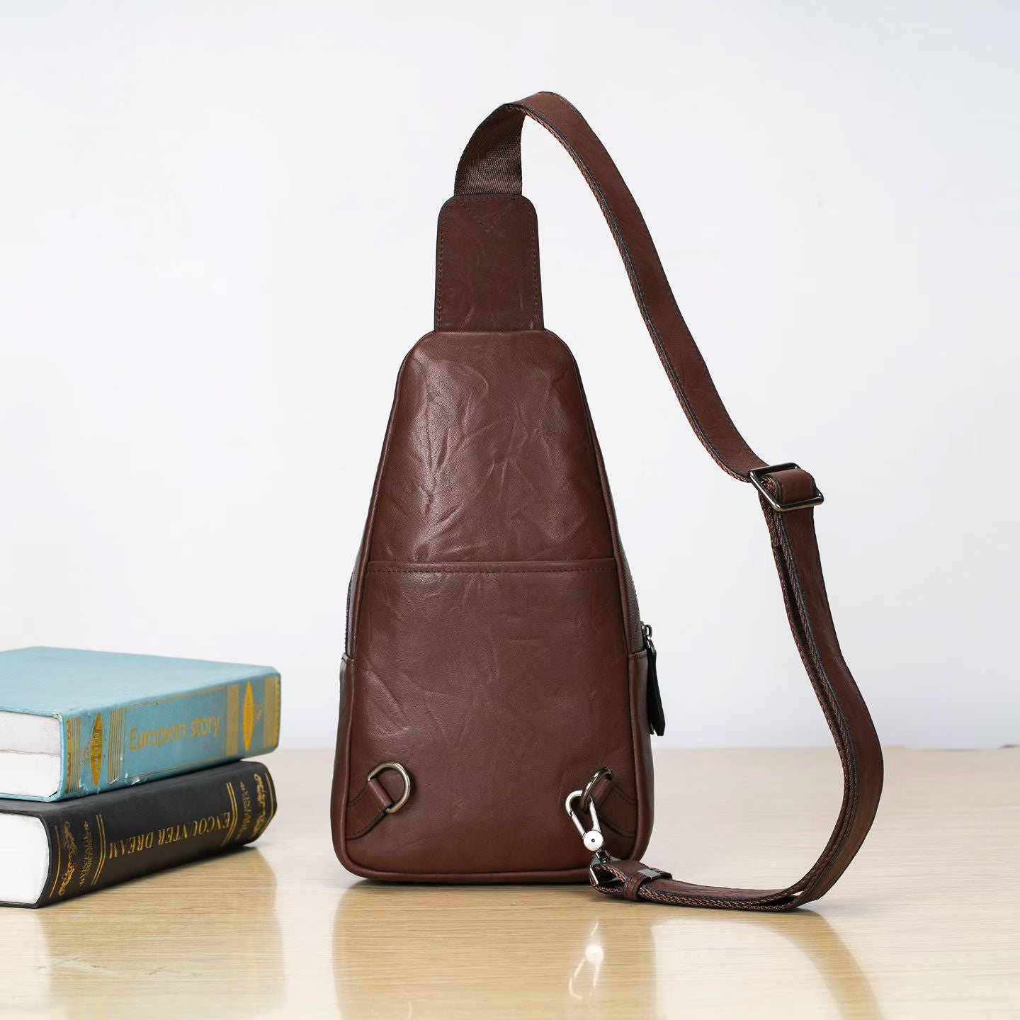 Multifonctionnel Retro Epaule Crossbody Versatile Casual Sling véritable cuir Sophistica