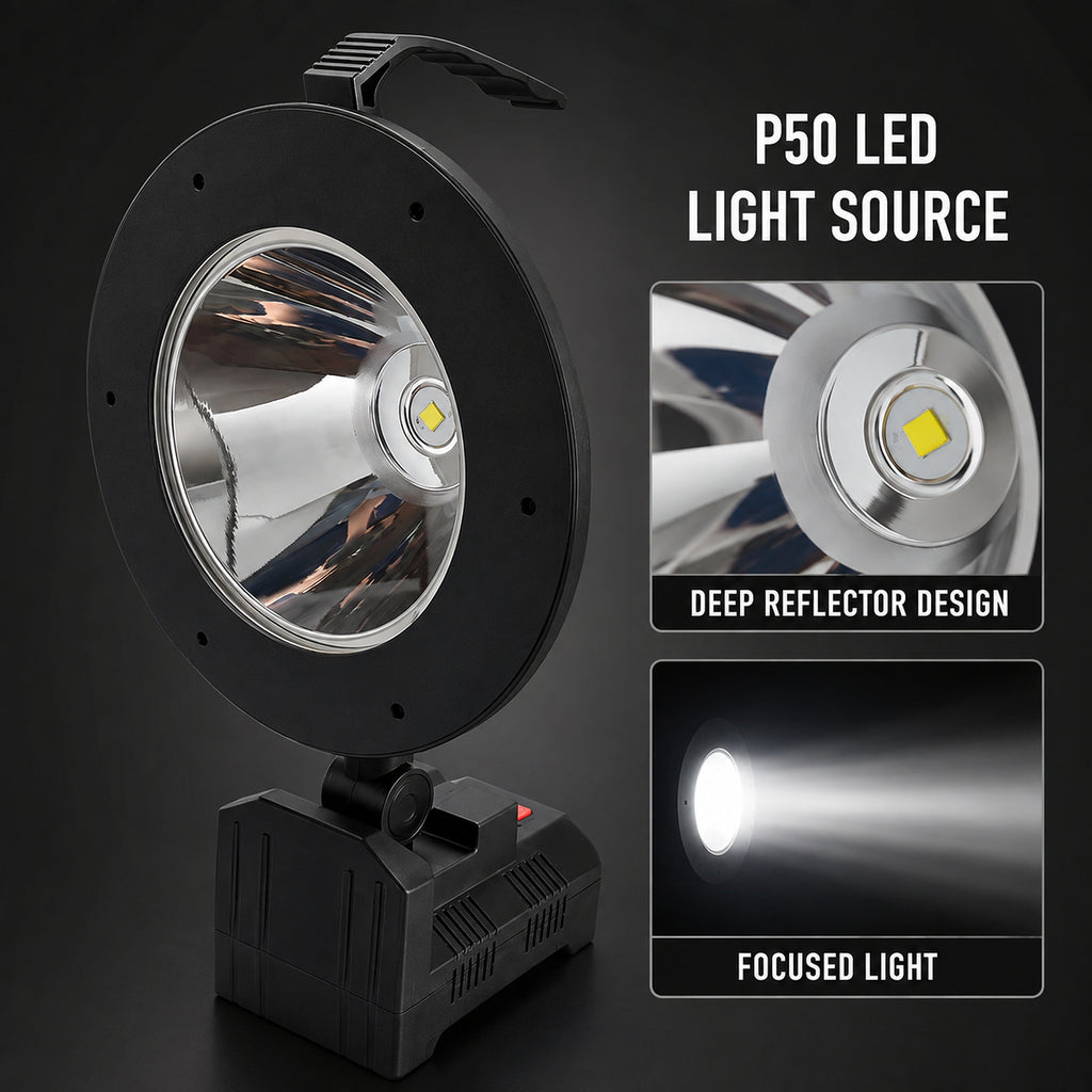 Puissance solaire rechargeable affichage de batterie fonction de banque de puissance LED lumière de crue W873B Sortie