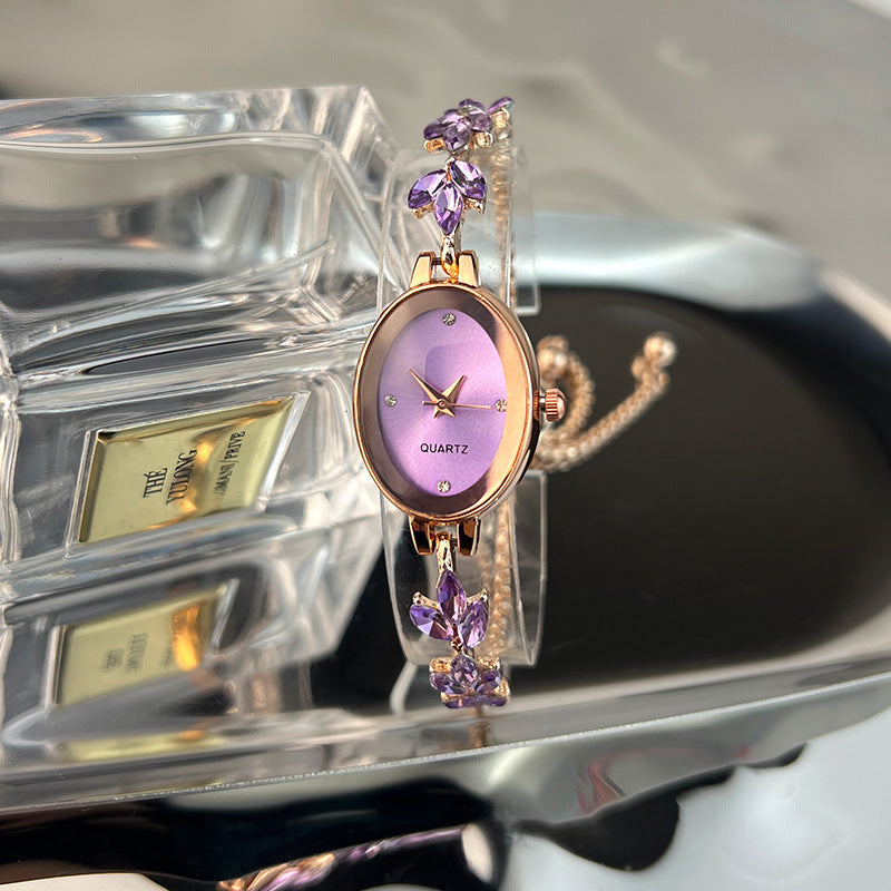 Ovale bracelet montre Luxury Retro Exquise Niche montre femme haute qualité Quartz Watc