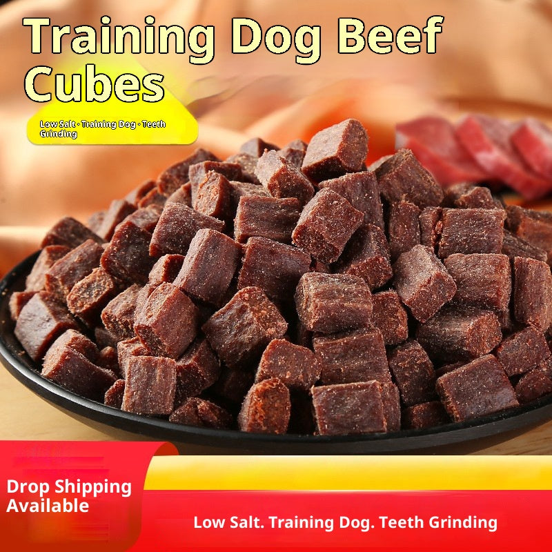 Chien traite des bittes de boeuf pour chiots Petits chiens Teddy Poodle