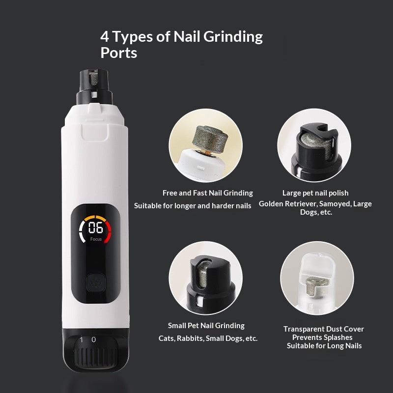 Portable Electric Nail Clipper with LED Light for Home Use