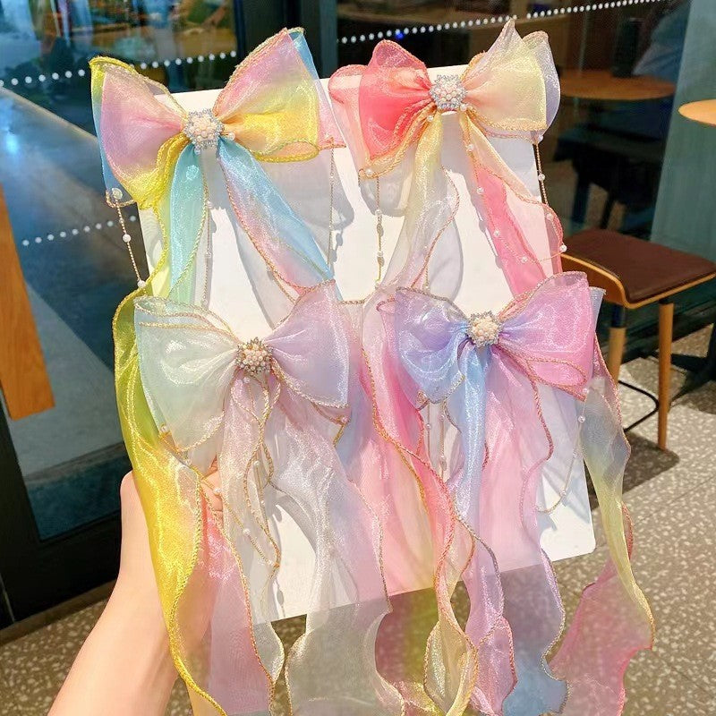Femelle Sweet Desire Mesh Bow Clip cheveux