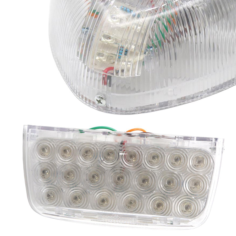 Compatible avec Peterbilt Turn Signal Lights 31 LED Triangle Amber LED