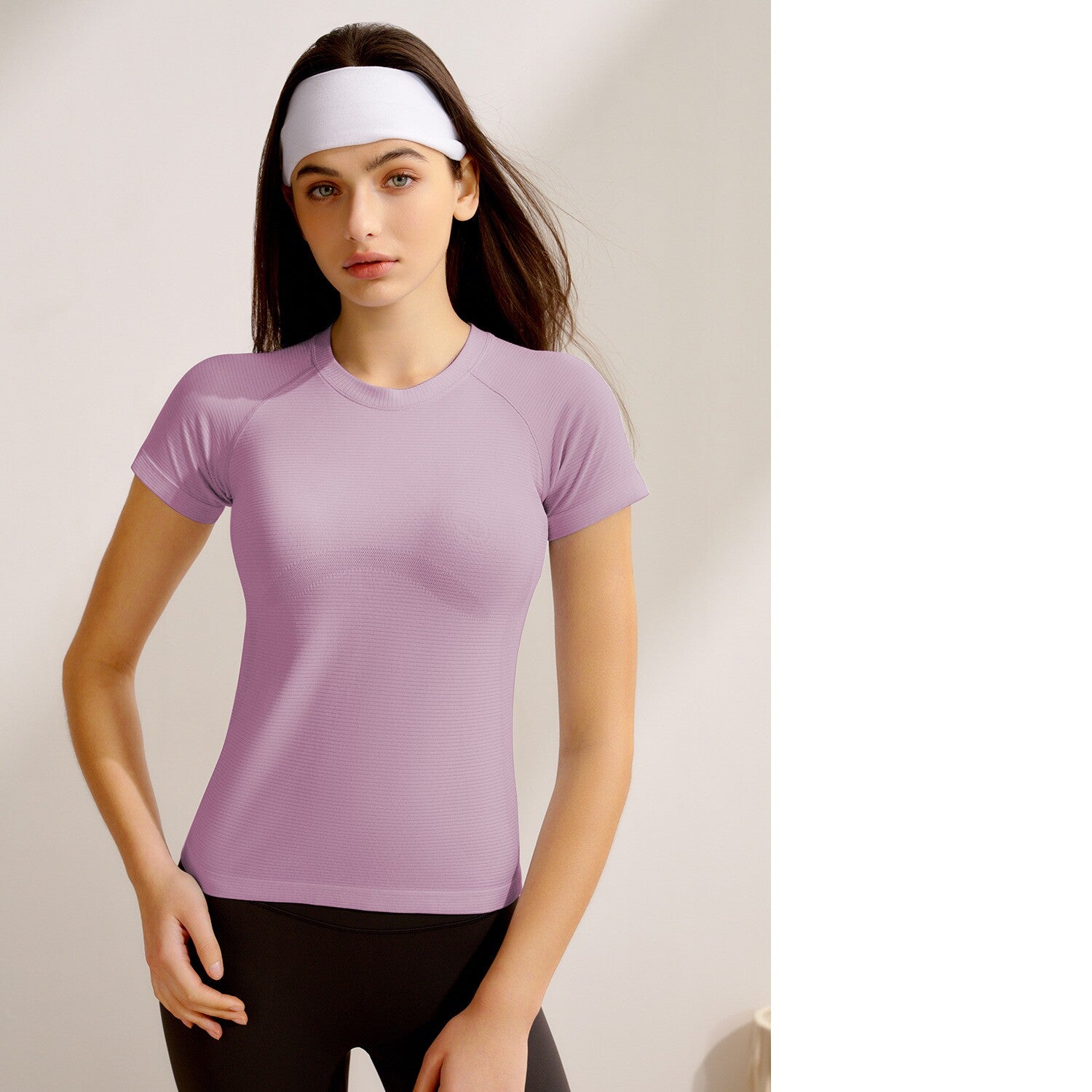 Top de yoga à manches courtes pour femmes