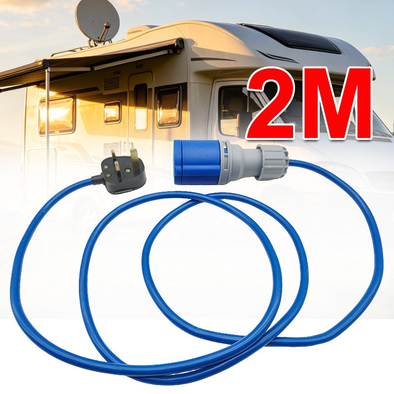 MOTORHOME DE CARAVAN LOURDITE 13A PLUG À 16A SOCKET 240V HOOK UP CABLE