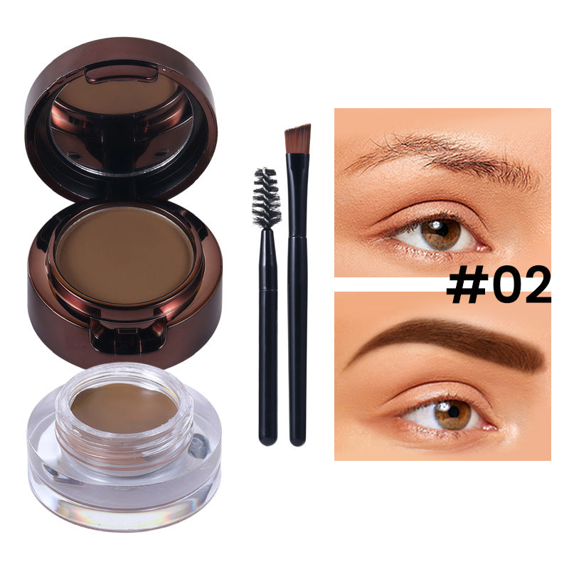 Crème de teinture cosmétique pour sourcils à l'épreuve des boues