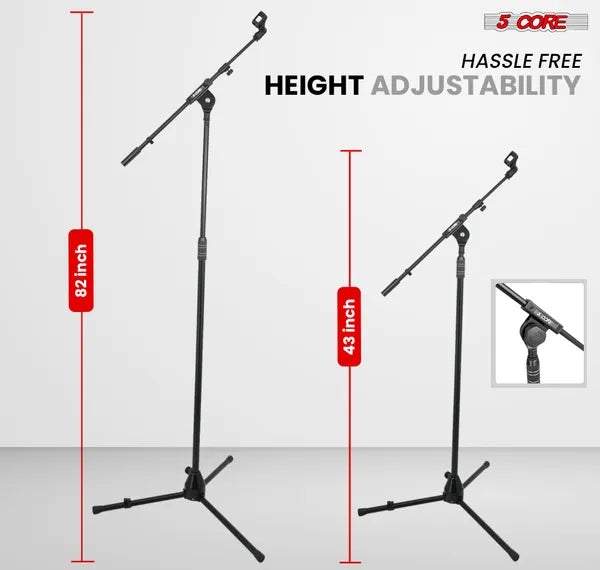 5 Support Mic Core Support Microphone réglable Sol W 180°