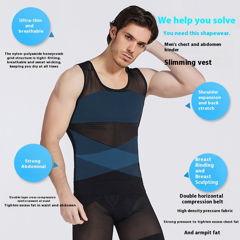 Shapers du corps des hommes Invisible Belly Shaping