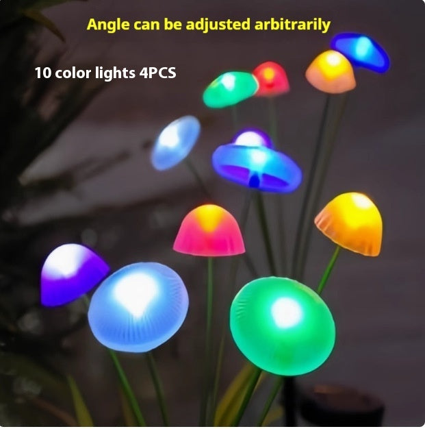 Solaire Jellyfish Lampe Jardin Balcon Décoration Mushroom Sol Outlet Lampe de pelouse