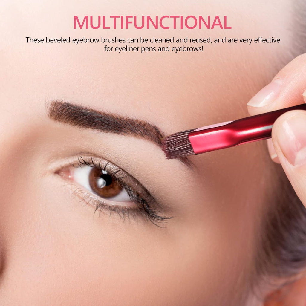 Brosse à sourcils multifonctions - Design carré en angle pour le remplissage des sourcils