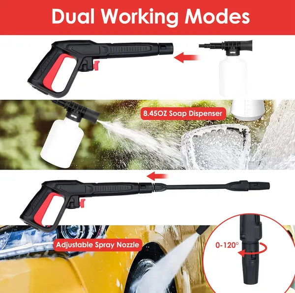 Lave-linge électrique haute pression 3000PSI Max 2.6GPM Nettoyant de pression puissant de lave-linge avec