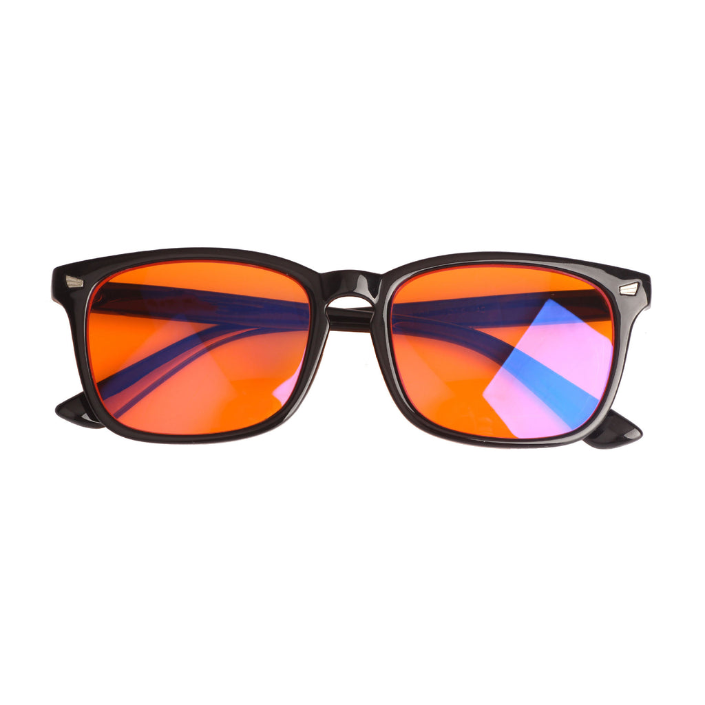 Lunettes UV orange rouge anti-bleu