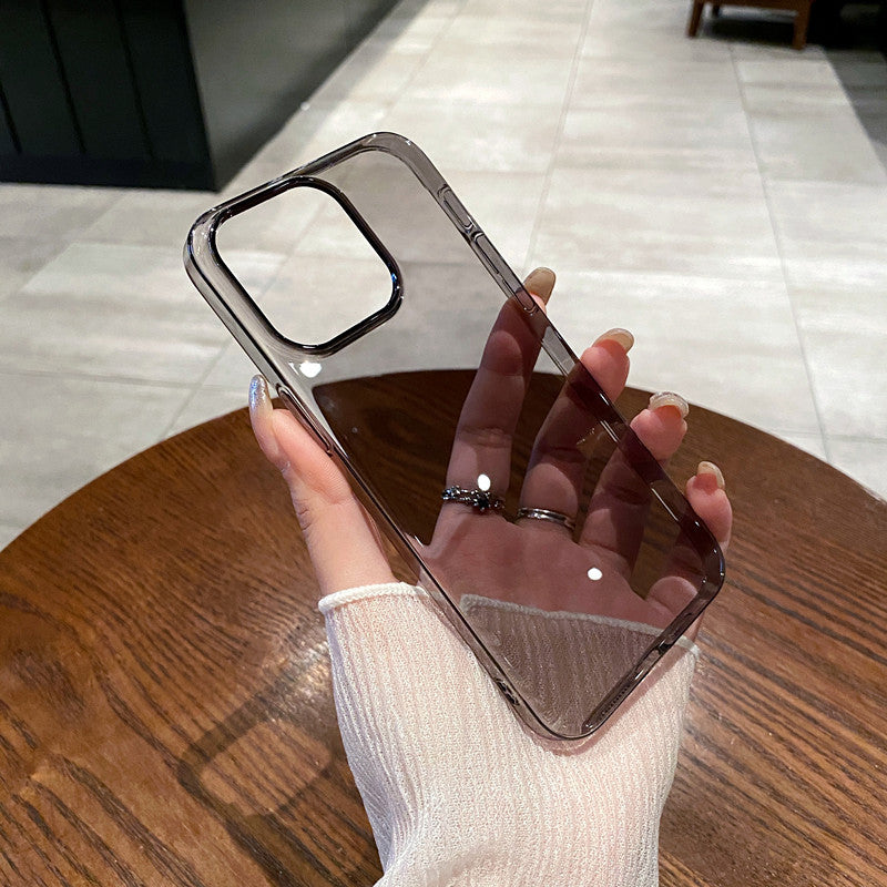 Cas de téléphone transparent non jaune ultra mince