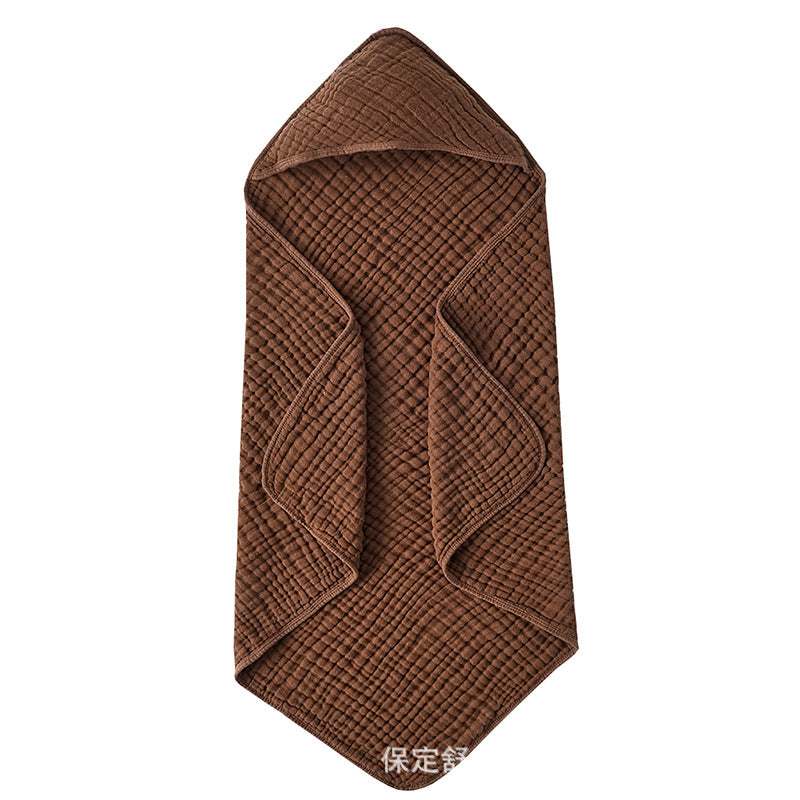 Serviettes à capuche pour bébé pour nouveau-né Muslin coton Serviette de bain pour bébé avec capot pour bébés