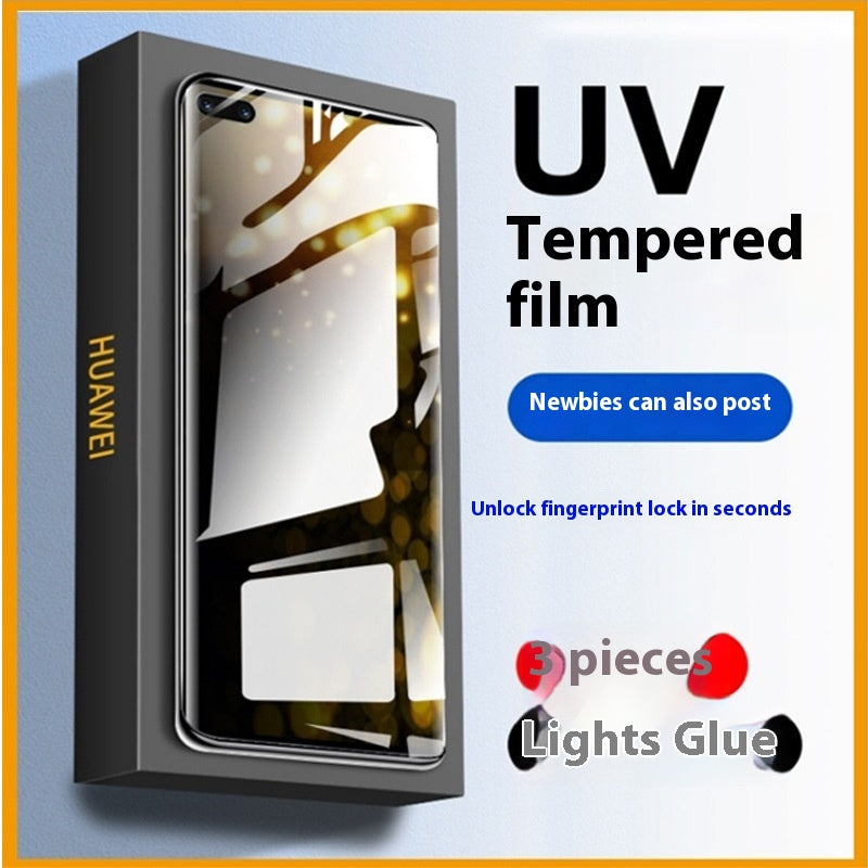 Film trempé Uv Full Glue Light Curing Film Applicable