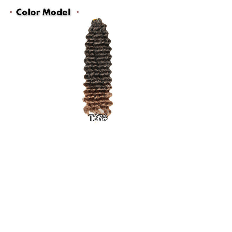 African Wig 22 pouces Twist Water Wave Pattern