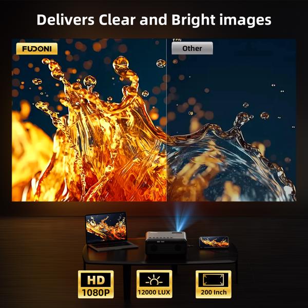 Projecteur avec WiFi et Bluetooth