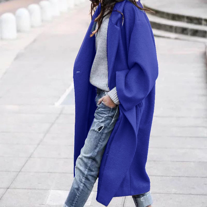 Manteau Automne Hiver European and American Cross Border Vêtements Femmes Amazon Casual Long