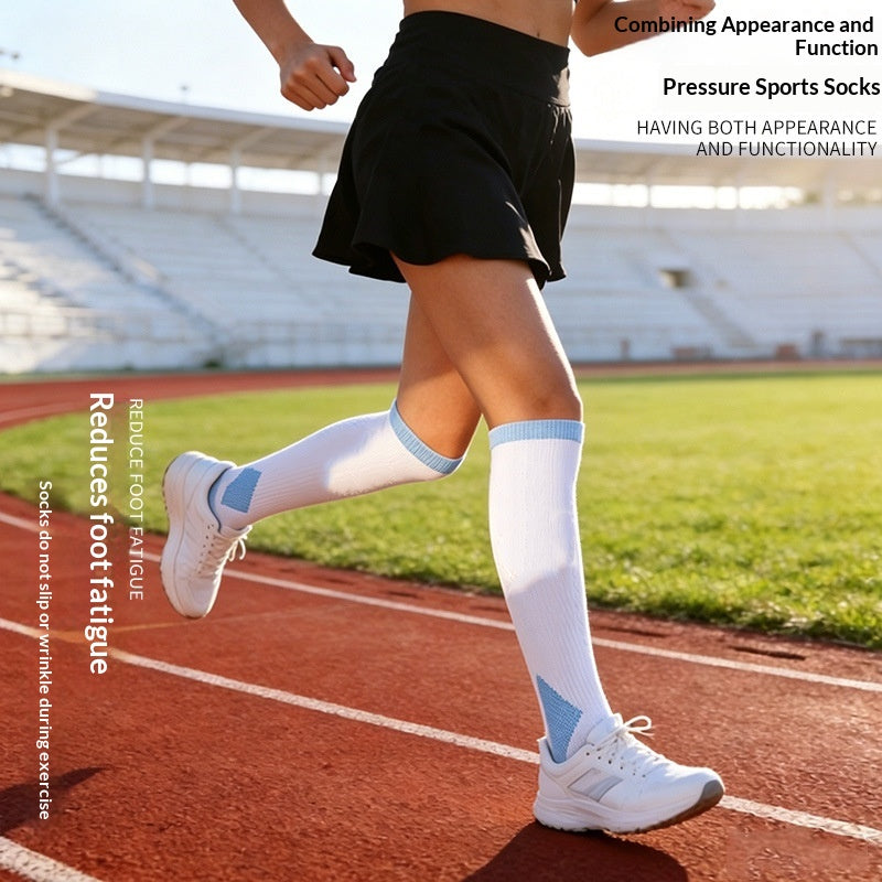 Chaussettes professionnelles de compression en fibre de bambou