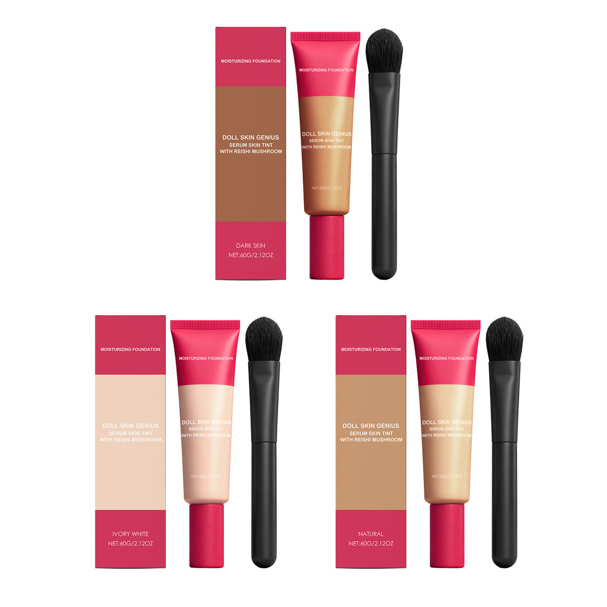 Fondation crème lumière et Matte clair