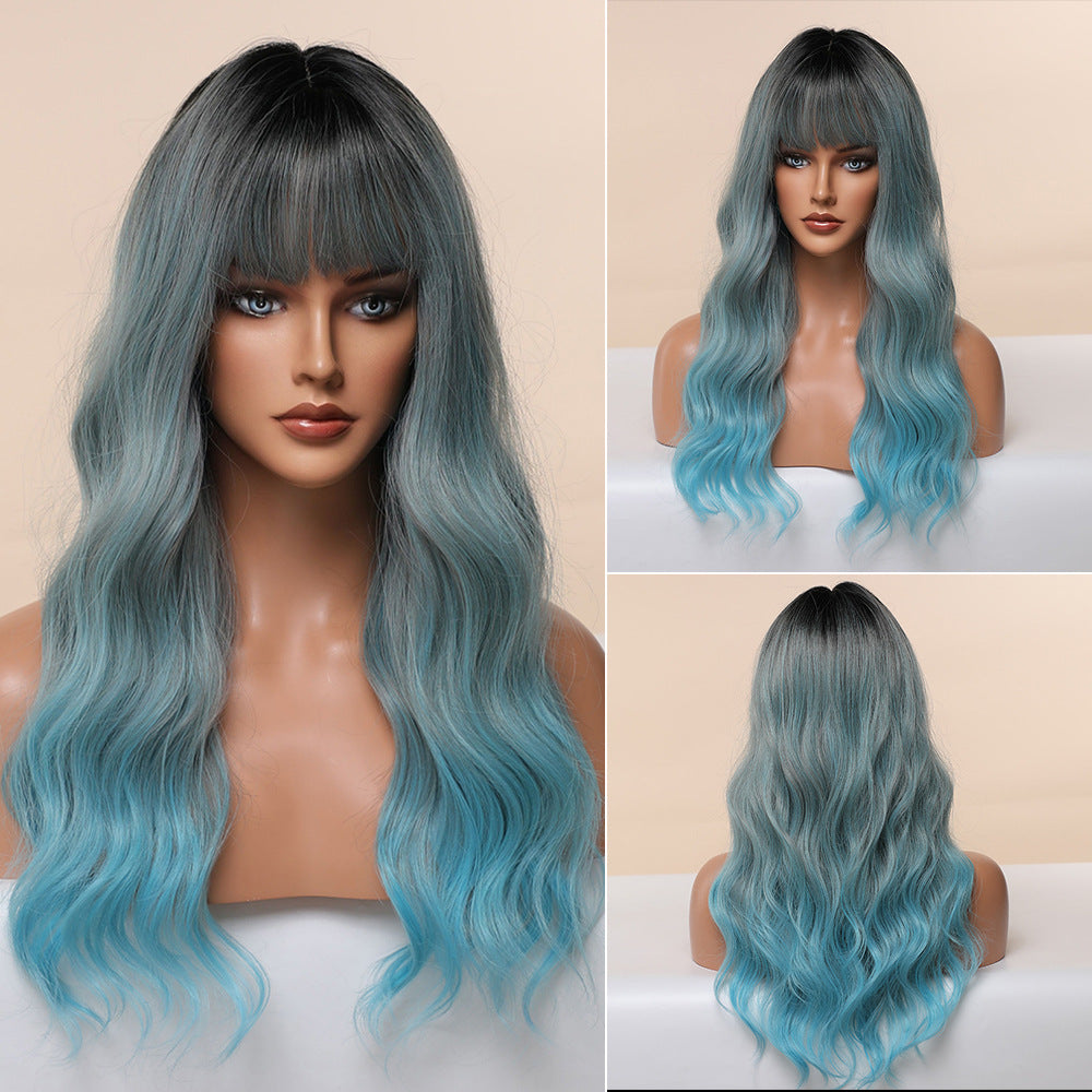 Anime Air Bangs Big Wave Perruque