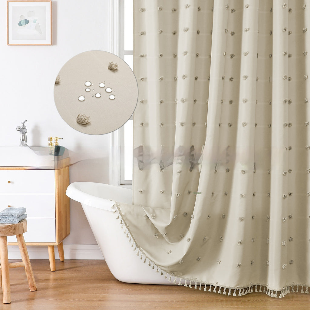 Rideaux de douche simples en polyester Hydrangea coupé