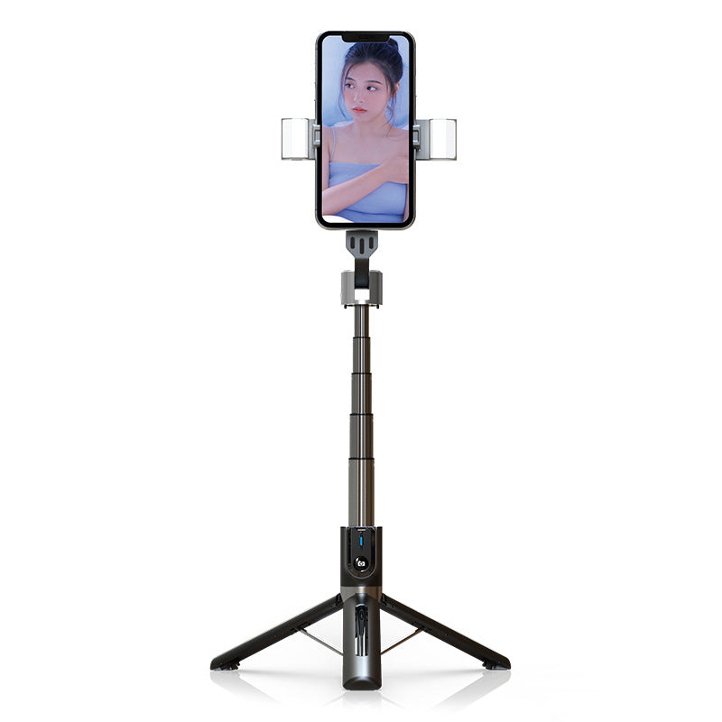 Bluetooth Selfie Stick Double Rill Light Bureau Diffusion en direct