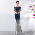 Robe de fête d'anniversaire Slimming Host Robe longue