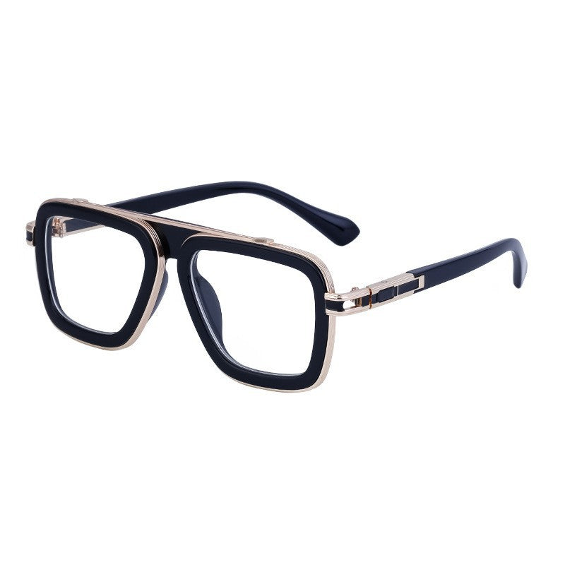 Lunettes de soleil retro carrées européennes et américaines pour hommes et femmes
