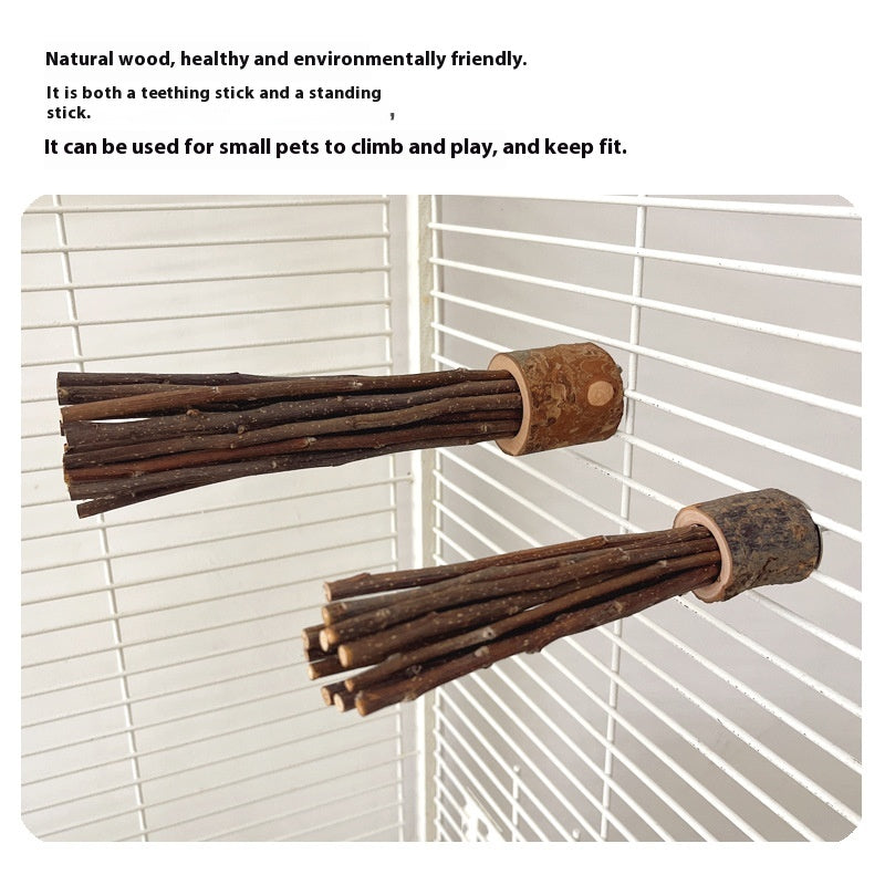 Hamster lapin Guinée cochon hamster naturel Log Molar Rod Toy