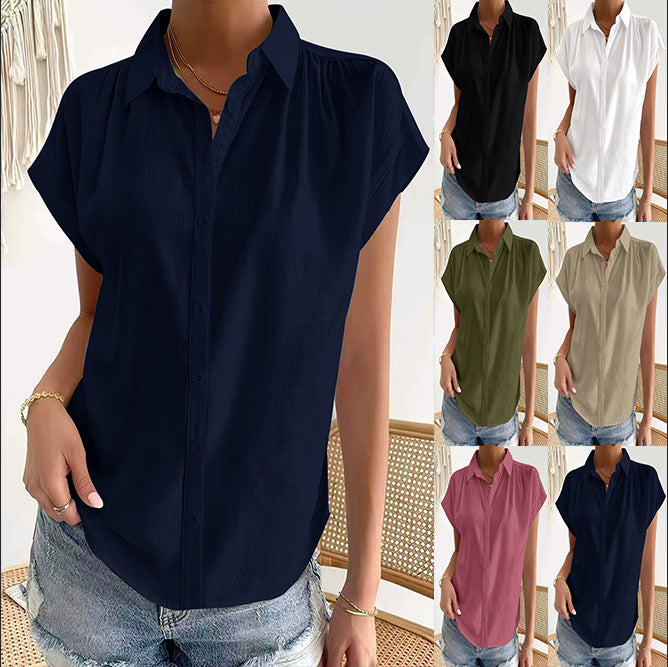 Chemise à manches courtes à manches courtes à manches courtes pour femmes