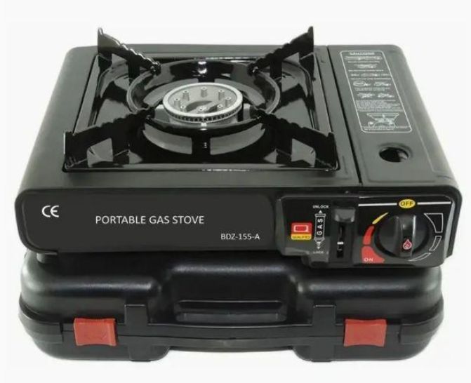 Four à cartes, four à gaz, four à camping, puissance 2400 Watts, four à gaz compact à 1 brûleur pour l'extérieur