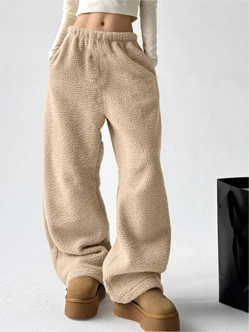 European And American Amazon Hot-Selling Automne et mode d'hiver Pantalon casual couleur solide