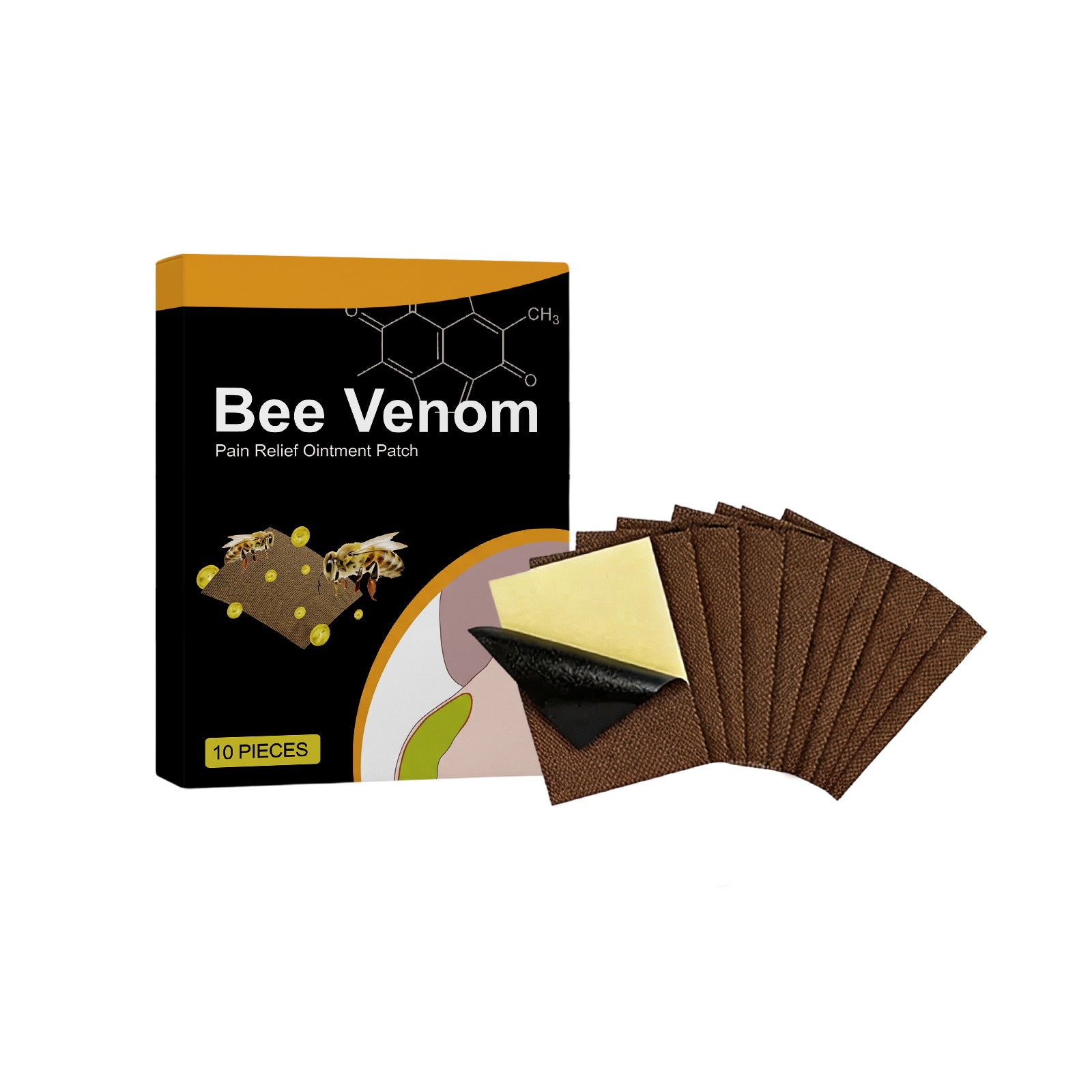 Patches de soins du corps des abeilles Patches de massage confortables