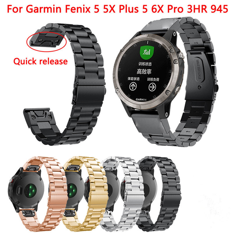 Bracelet en acier à libération rapide de trois usines