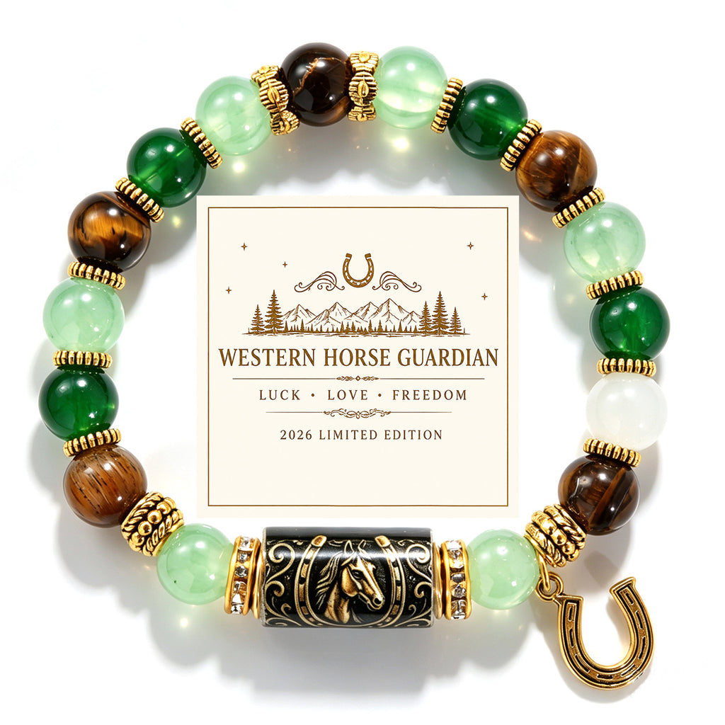 Western Cowboy Horse Crystal Perle Bracelet