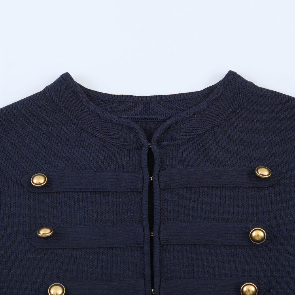 Cardigan à bouton avant style vintage