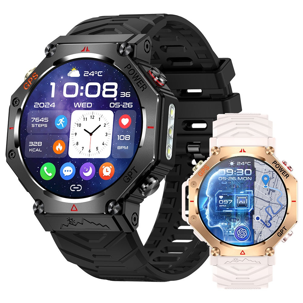 Smart Watch pour hommes Bluetooth appel GPS Sports de plein air main