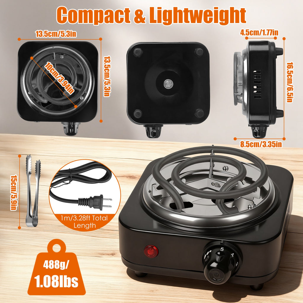 1Pc brûleur de charbon électrique 500W Hookah brûleur de charbon compact pour Hooka Cub