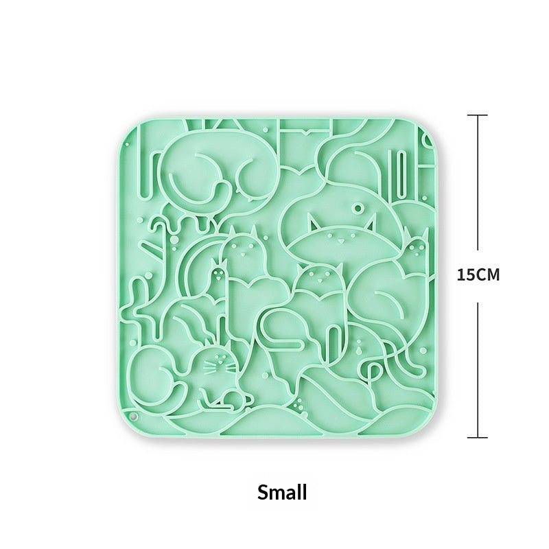 Tapis pour animaux de compagnie en silicone pour le collage