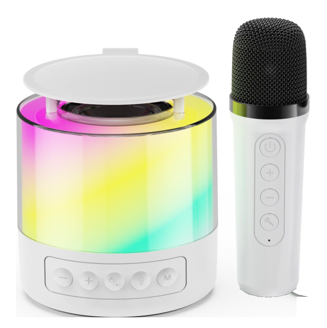 KP-K04 Microphone sans fil pour haut-parleur Bluetooth sans fil avec lumières