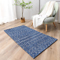 1pc style marocain Style ethnique Style nomade Rug ligne géométrique Design tapis de sol