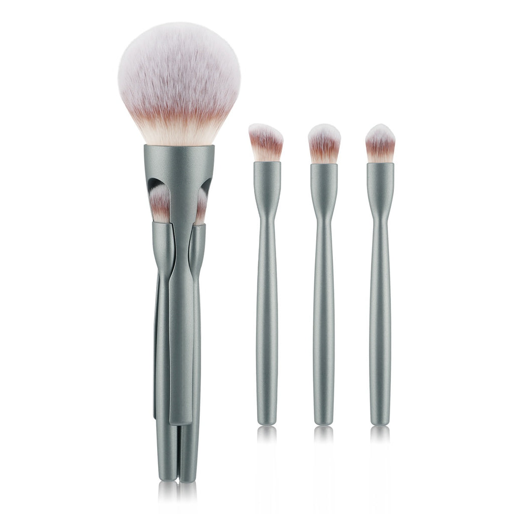 Brosse de maquillage magnétique 4-en-1 pour poudre molle et ombre à paupières