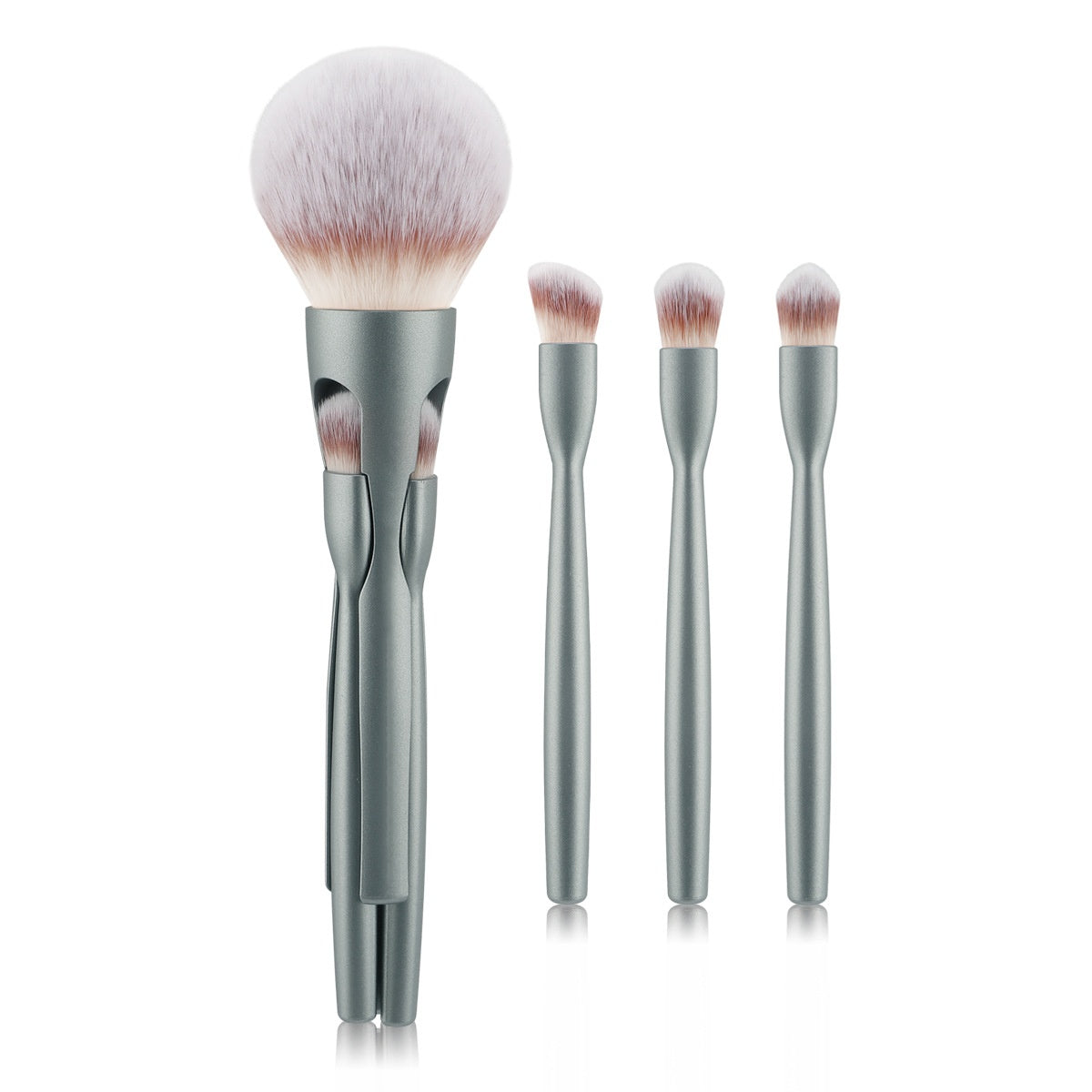 Brosse de maquillage magnétique 4-en-1 pour poudre molle et ombre à paupières