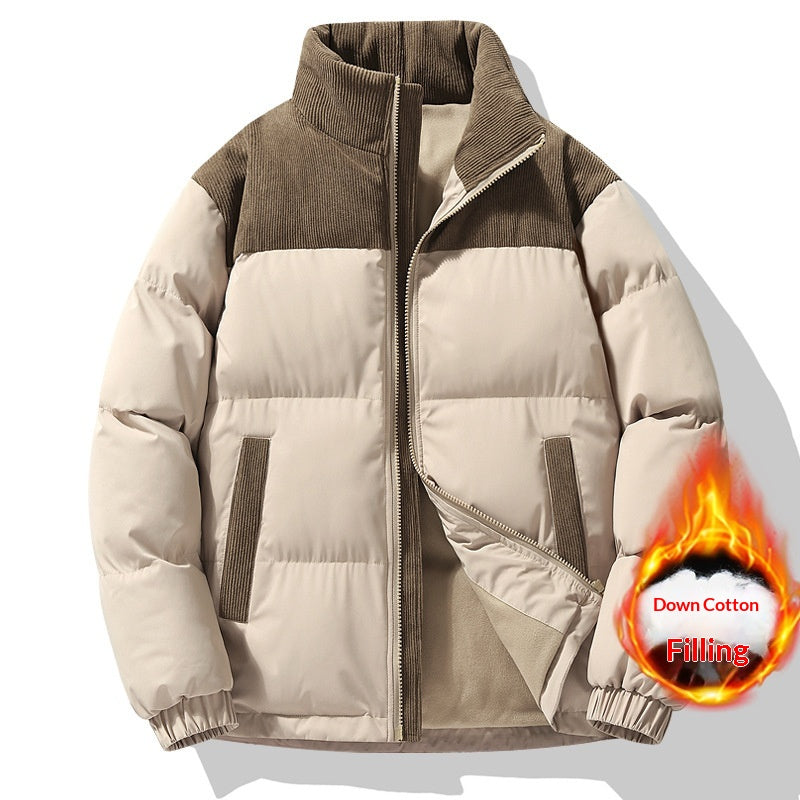 Manteau matelassé unisexe d'hiver polyvalent